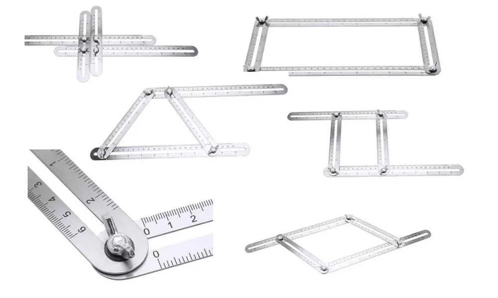 Stainless Steel Multi-Angle Ruler Template Tool - Second Medium