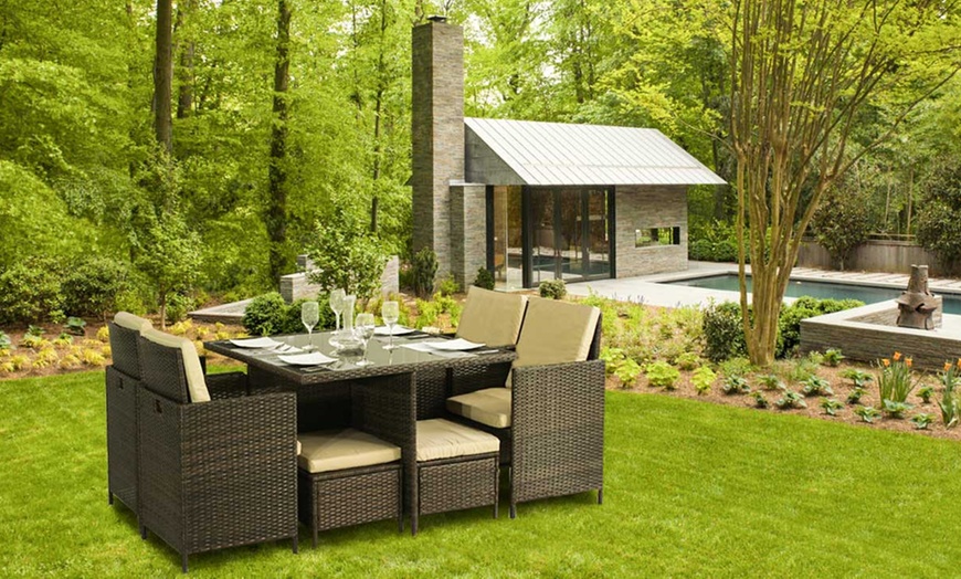 Image 4: Rattan-Effect Garden Set