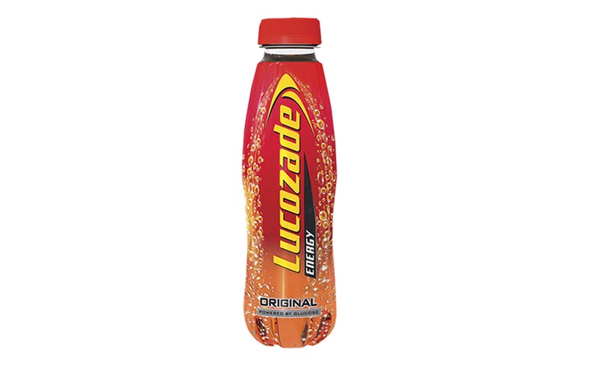 Image 12: Lucozade Energy Flavoured Sparkling Drink 380ml 24-Pack