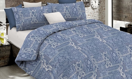 Completo letto Emotion in cotone stampato, disponibile in 2 dimensioni e varie fantasie