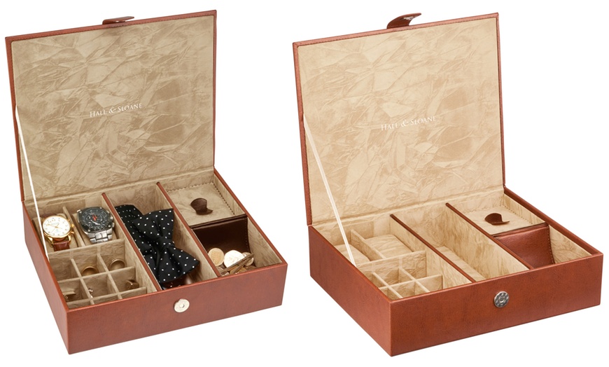 Image 4: Faux Leather Men's Watch Boxes