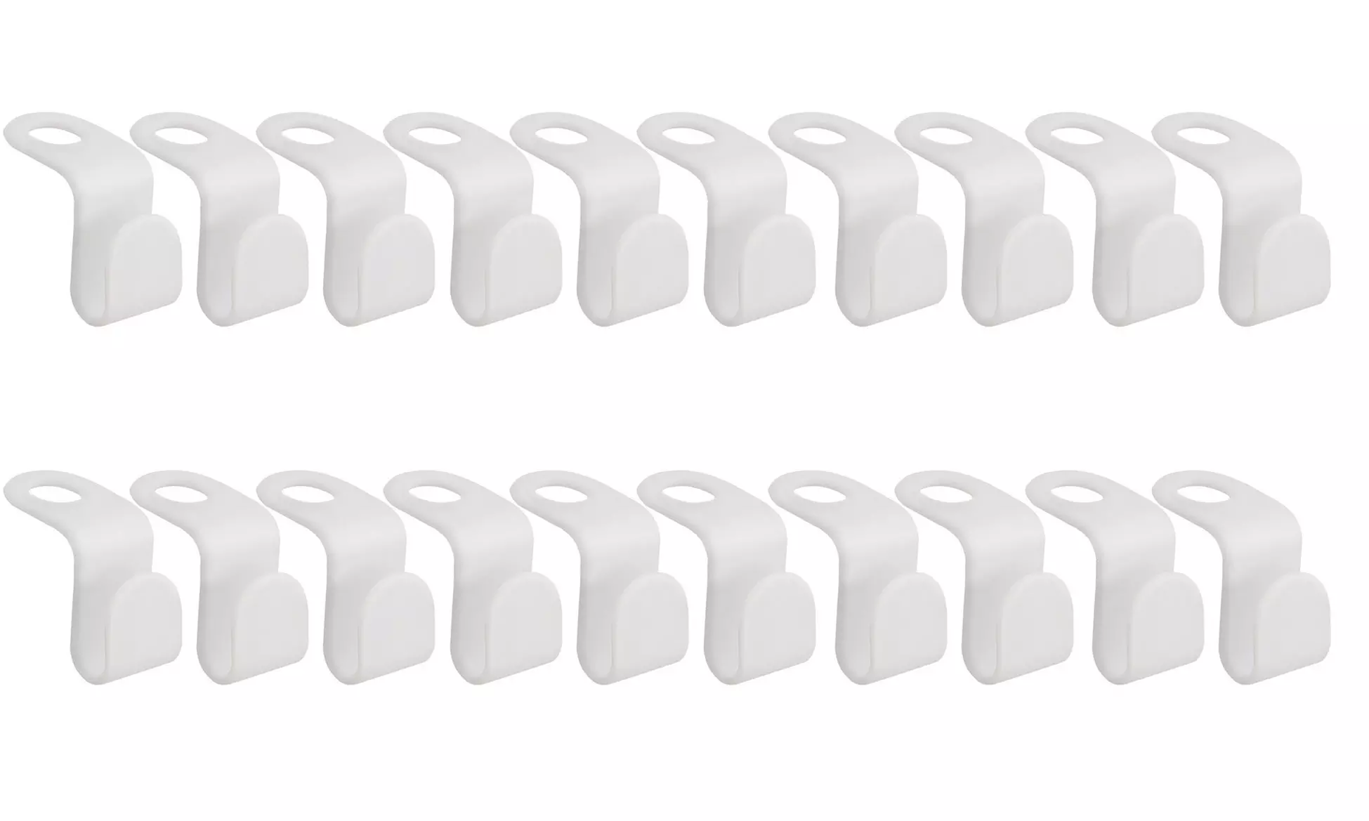 Four-Pack of Space Saving Clothes Hanger Connector Hooks