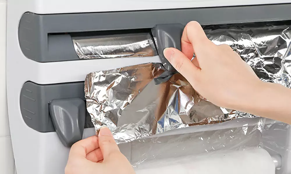 Dispensador de pared para papel de aluminio o film, de Herzberg