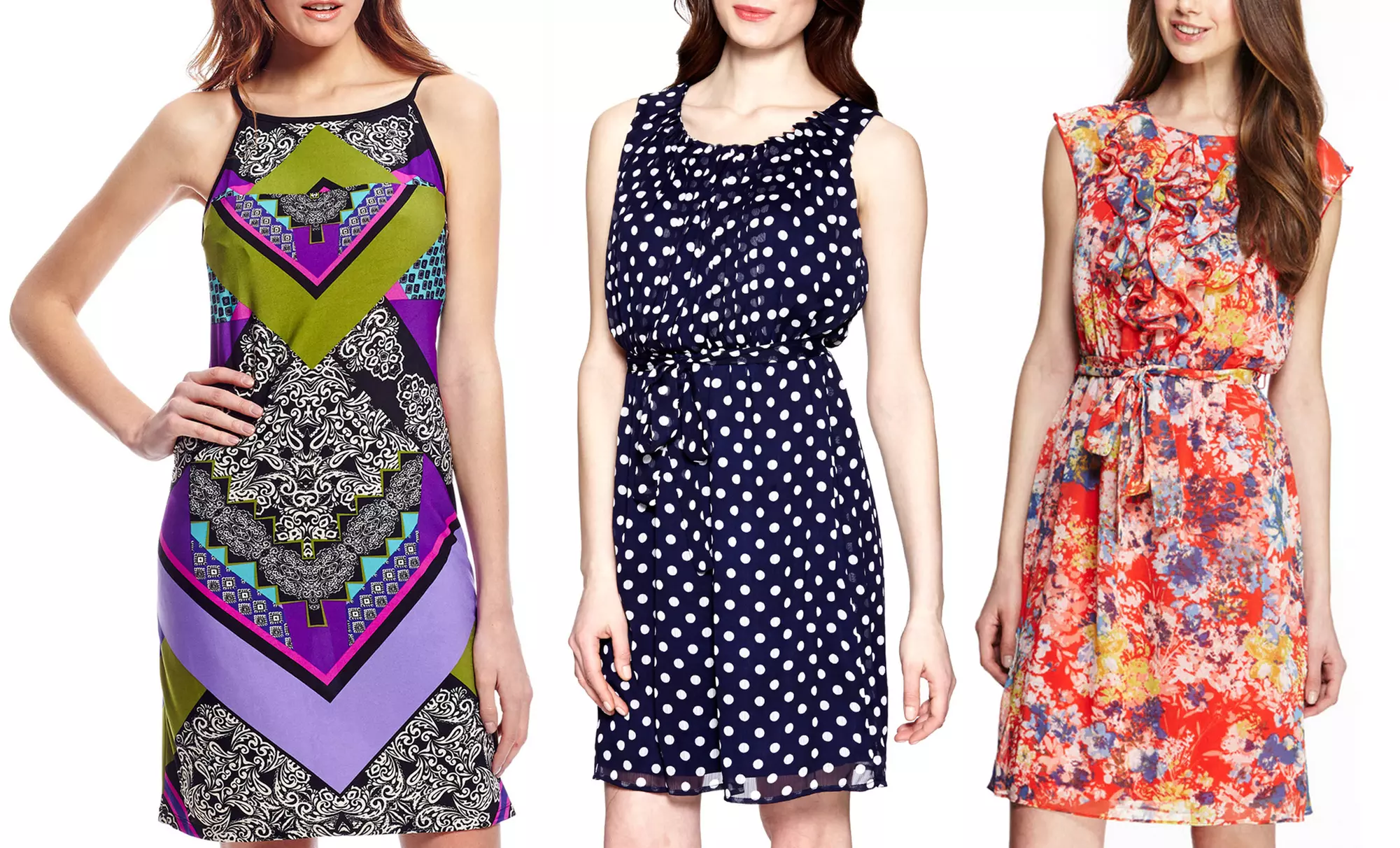 Emma & Michele Print Dresses - Primary Image