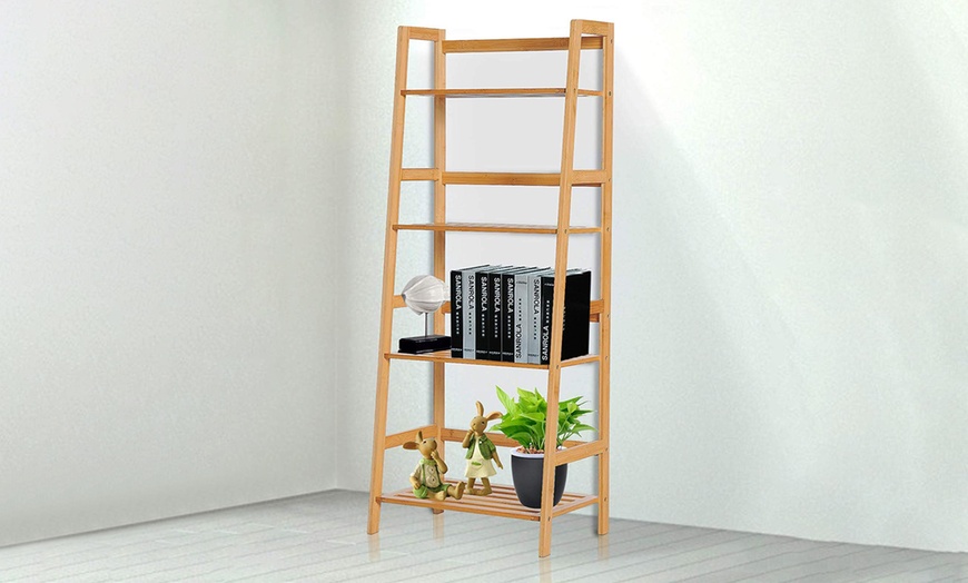 Image 1: HOMCOM Four-Tier Bookshelf