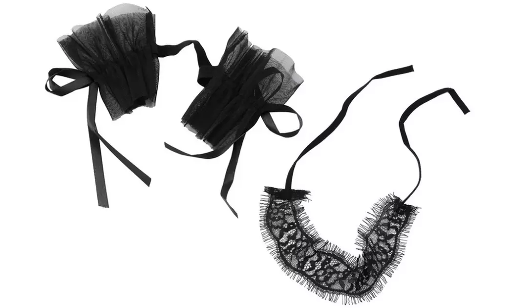 Exotic Blindfold Mask Plus Handcuffs Bondage Kit - Primary Image