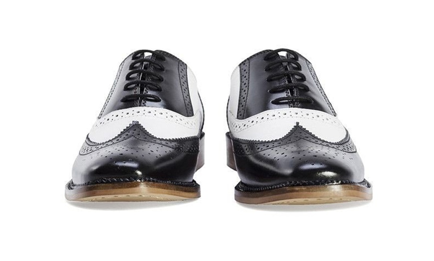 Image 26: Men's Leather Gatsby Brogue Shoes