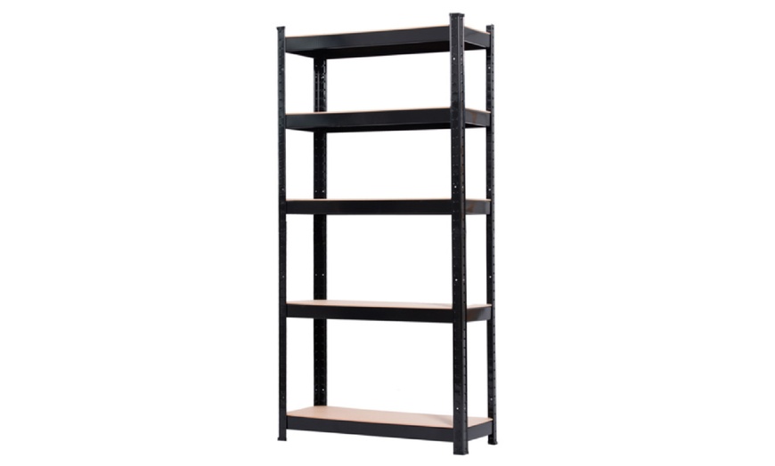 Image 5: Five-Tier Heavy-Duty Metal Shelving Rack