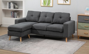 HomCom L-Shaped-Sofa