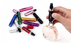 One or Two Refillable Perfume Travel Spray Bottles