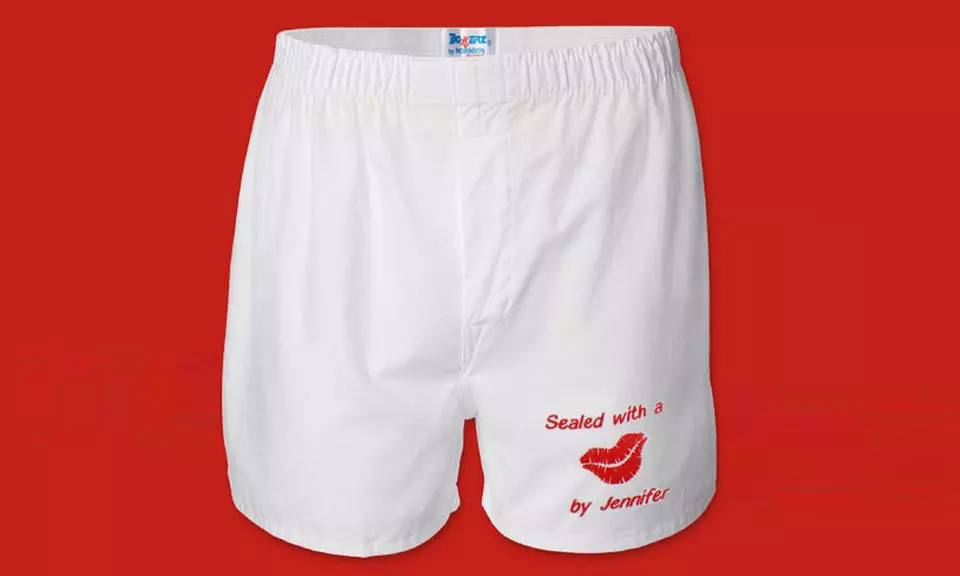Personalized Men's Boxers from GiftsForYouNow.com. Multiple Styles Available. (Up to 46% Off) - Second Medium