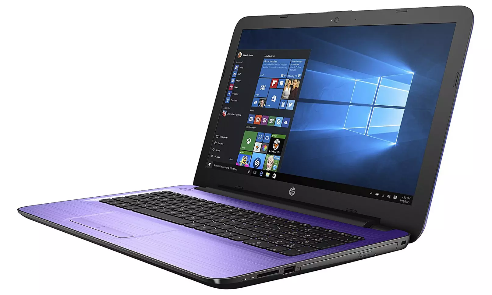 HP 15.6" Touchscreen Laptop with 2GHz AMD A6-7310 Quad-Core Processor, 4GB RAM, and 2TB Hard Drive (New) - Second Medium