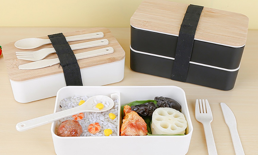 Image 4: One or Two Japanese Bento Lunch Boxes