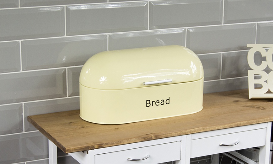 Image 1: Retro Bread Bin