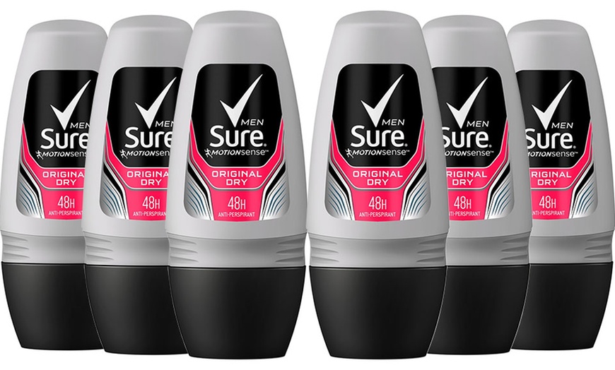 Image 4: Six-Pack of Sure Men's Roll-On Antiperspirant Deodorants 50ml