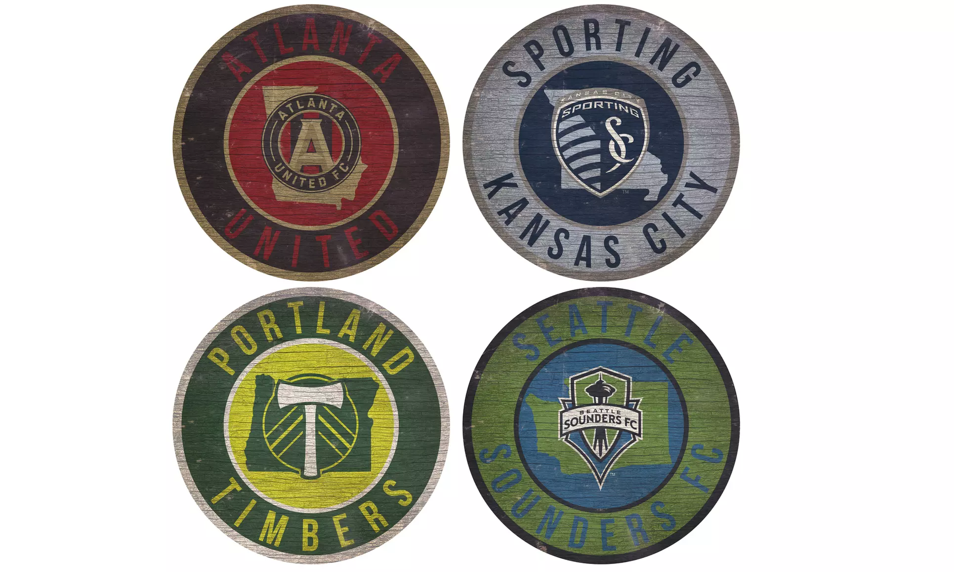 Fan Creations MLS 12" Circle State Sign - Primary Image