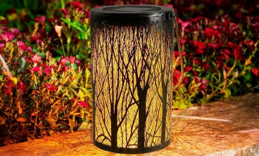 Image 4: Butterfly Solar Garden Lantern Decorative Outdoor Light
