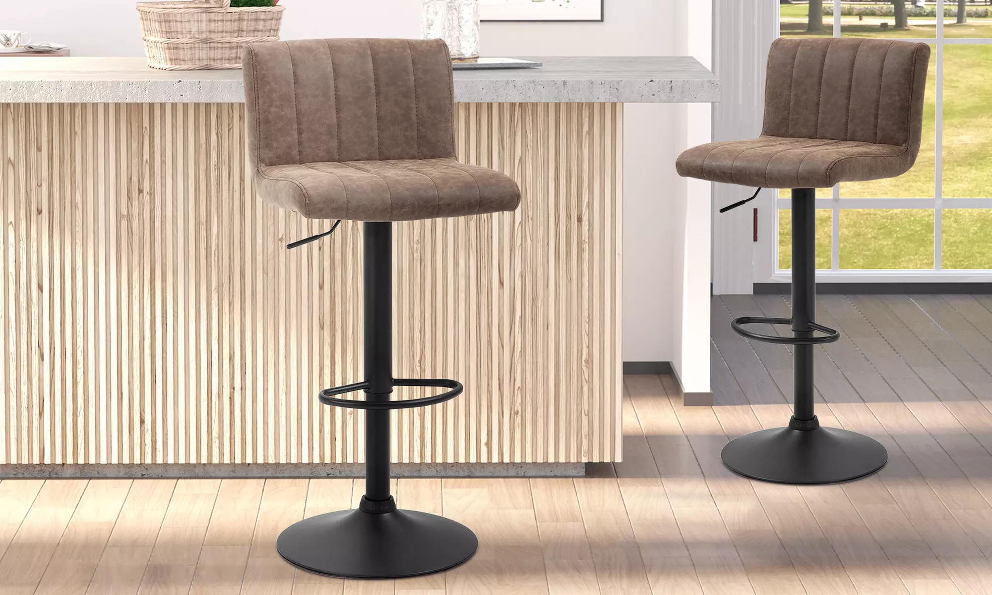 Set of Two HomCom Bar Stools