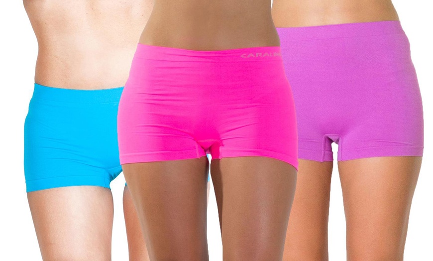 Image 12: One, Three or Six Pairs of Women's High Waist Boxer Shorts