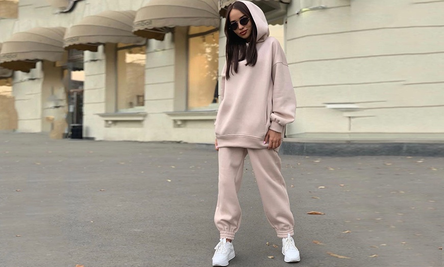 Image 10: Women's Street-Style Hoodie and Pants Set