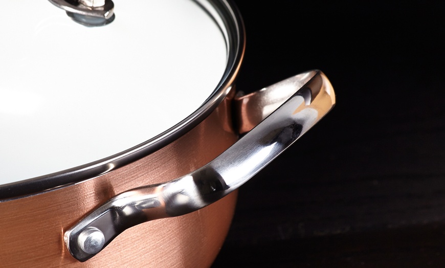 Image 8: Copper Ceramic Pan Sets