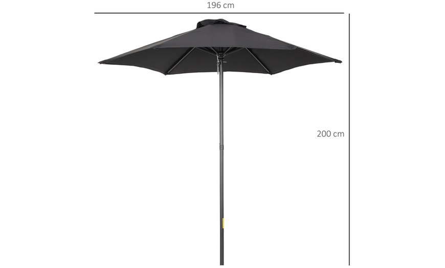 Image 11: Outsunny 2m Patio Umbrella