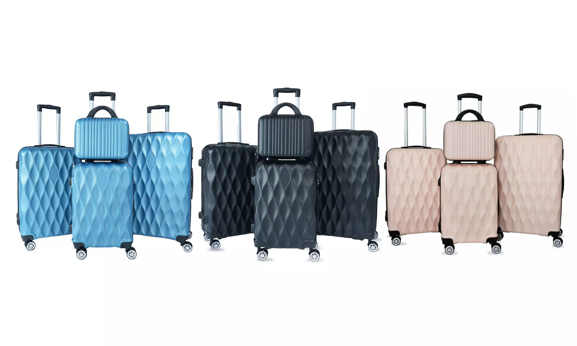 Four-Pack ABS Suitcases