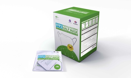 Lot de 40 masques faciaux FFP2, certifiés CE
