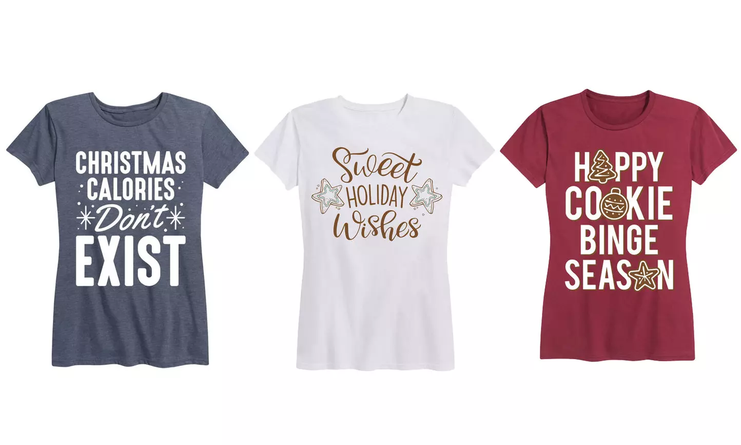 Women's Holiday Baking Tee - Primary Image