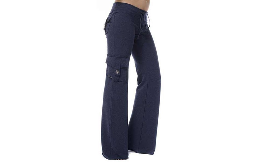 Image 5: Women's Stretch Button Yoga Trousers