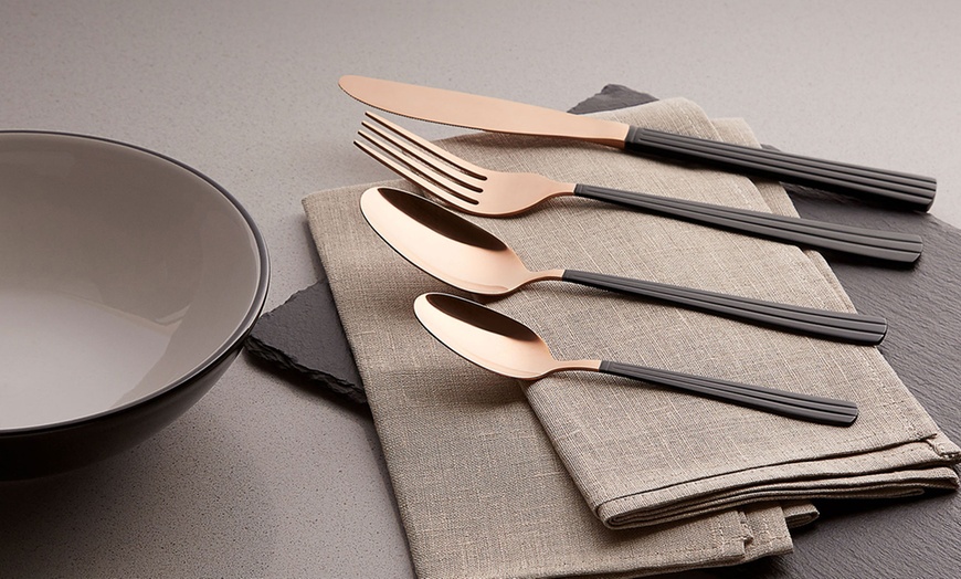 Image 2: Tower 16-Piece Cutlery Set