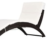 Image 8: Outsunny Rattan Sun Lounger in choice of colours 