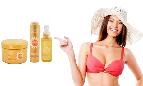 1 o 3 prodotti protezione dei capelli durante l'estate, a scelta tra sprayprotettivo, maschera, shampoo effetto fresco