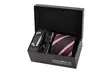 Coffret cravate avec boutons de manchettes, pochette et pince cravate - Second Medium
