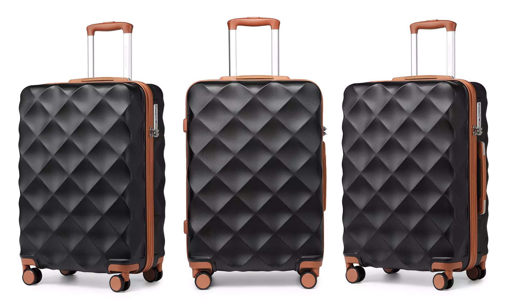 Valise en ABS et polycarbonate avec design élégant en losange