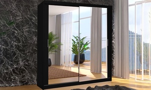 Double Mirror Sliding-Door Wardrobe