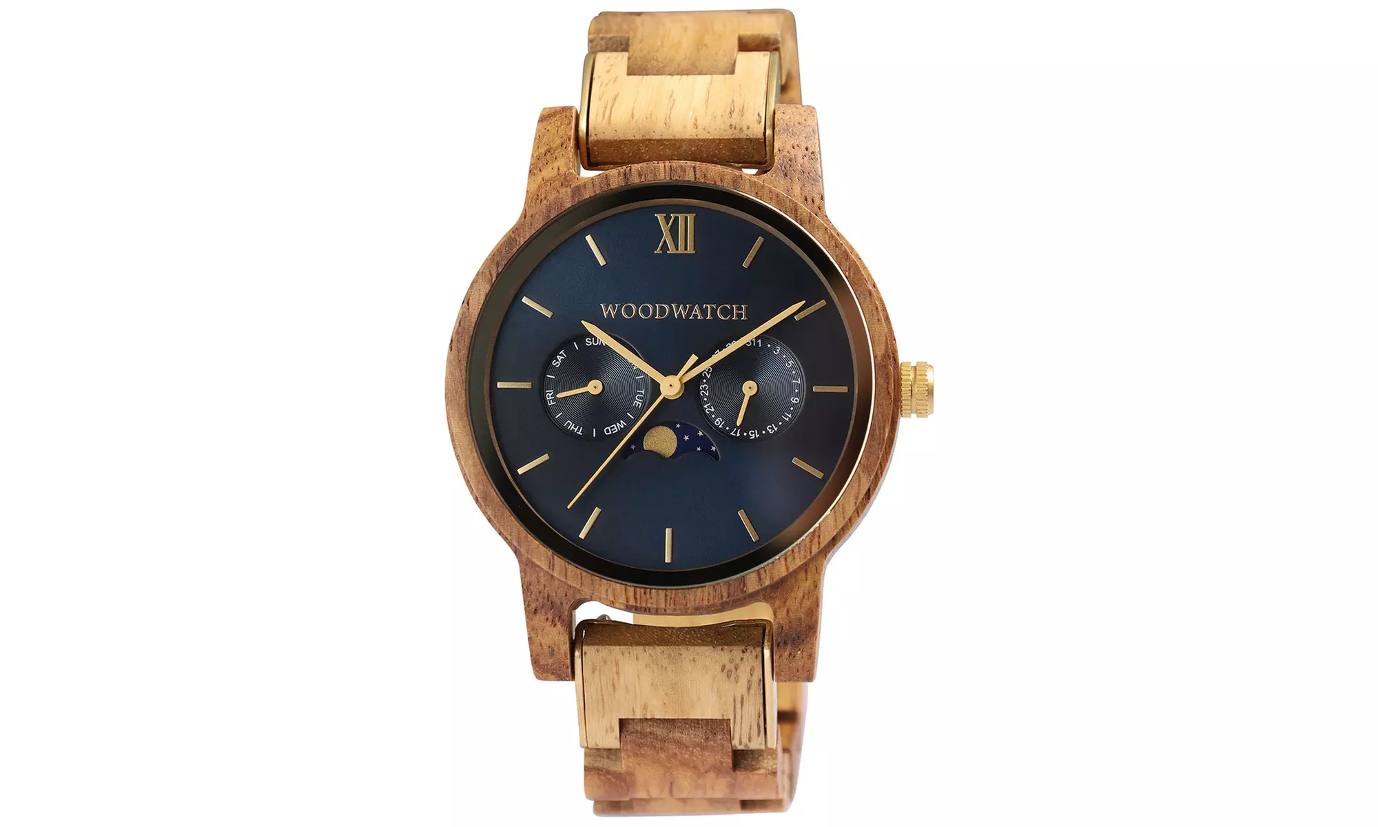 1x, 2x oder 3x WoodWatch Sailor Holz-Armbanduhr