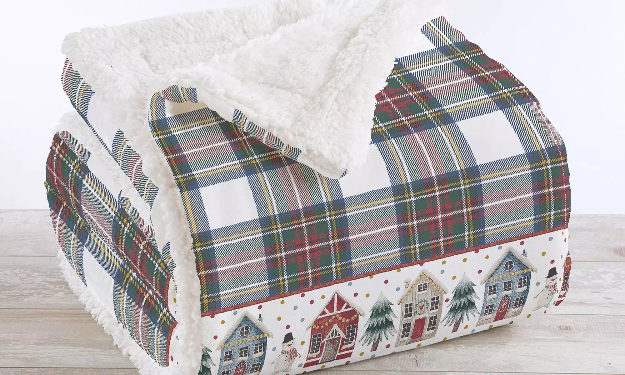 Couverture en sherpa et microfibre