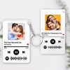 Image 1: Personalize Your One or Two Custom Acrylic Spotify Keychains