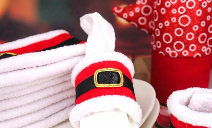 Image 7: Christmas Santa Napkin Rings