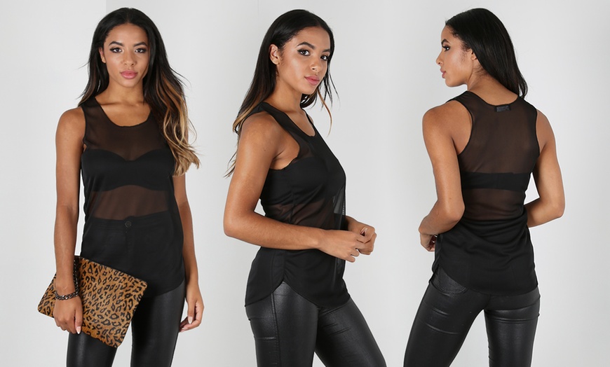 Image 6: Women's Mesh Net Tops