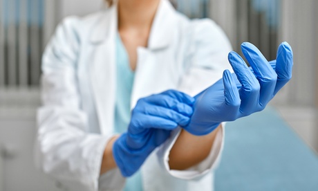 100 o 200 guanti in nitrile senza polvere e senza latex