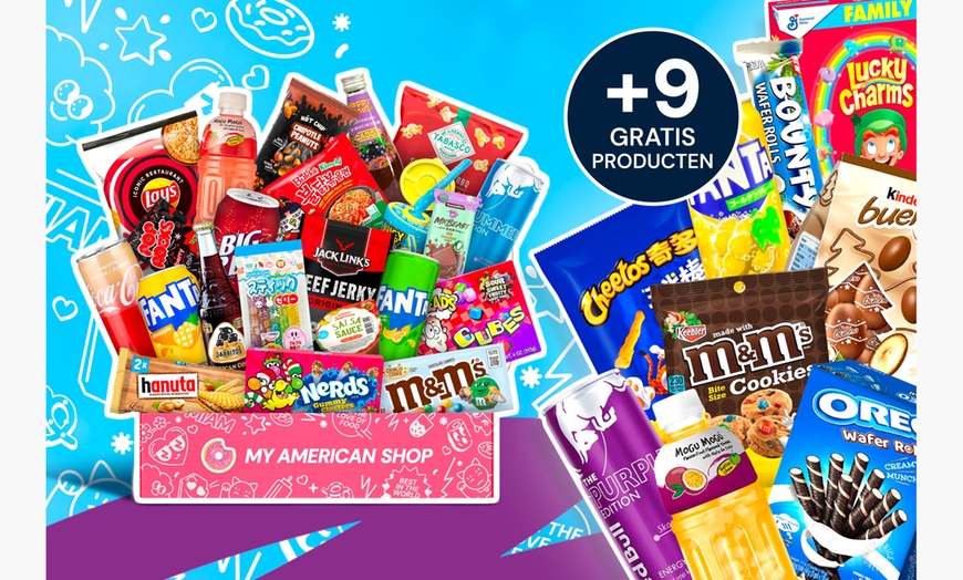 Image 1: 9 gratis producten bij de aankoop van de XXL USA Discovery Box!