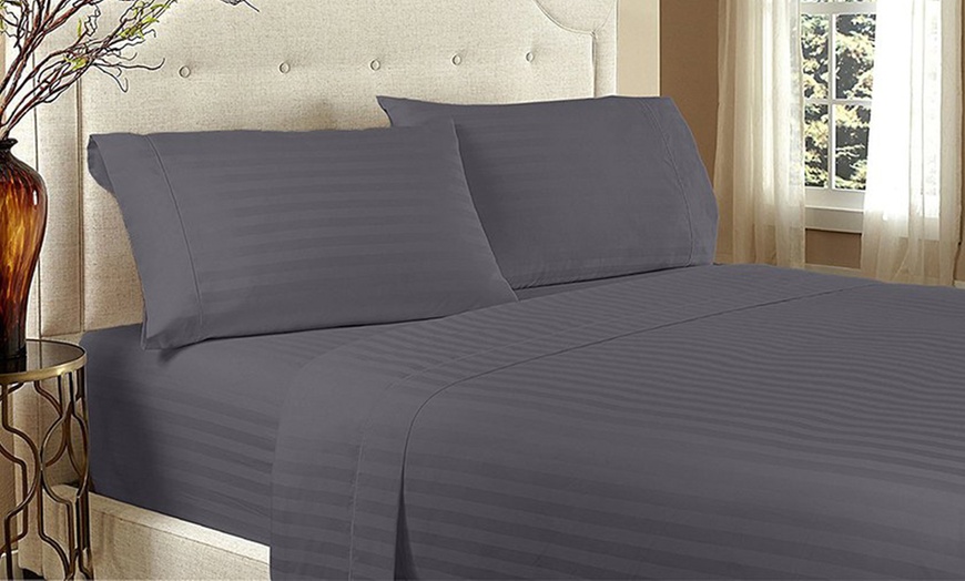 Ultra-Soft Stripe Bed Sheet Set | Groupon