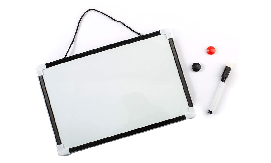 Image 7: 1 of 2 Generise A4 mini whiteboard met markeerstift en magneten