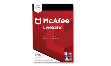 McAfee LiveSafe 2020, disponibile con licenza di 1 anno per 10 dispositivi