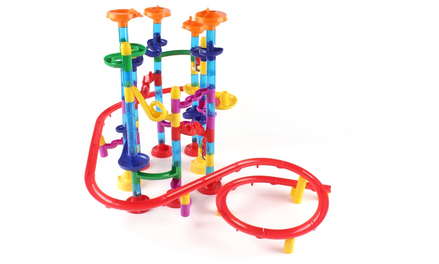 Image 4: Dino Marble Run with Dominoes