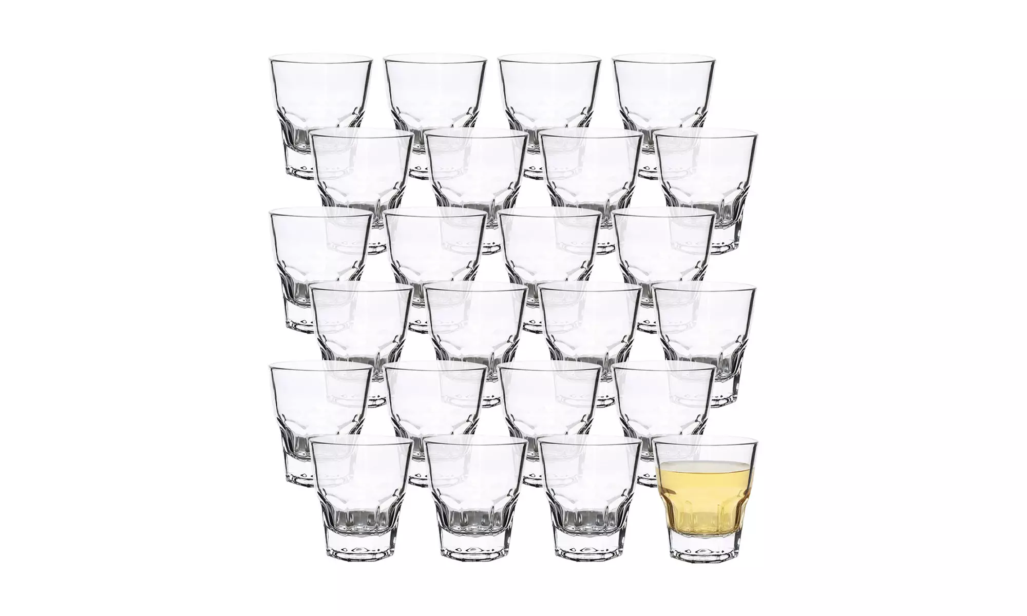 Set 12 o 24 Pezzi bicchieri in vetro per shot e liquori