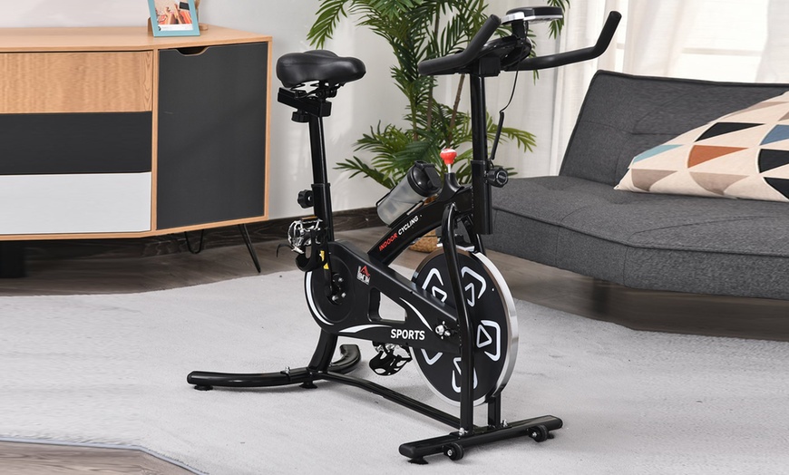 Image 2: HomCom Exercise Bike