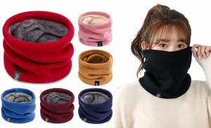 Soft Fleece Lined Neck Warmer Scarf